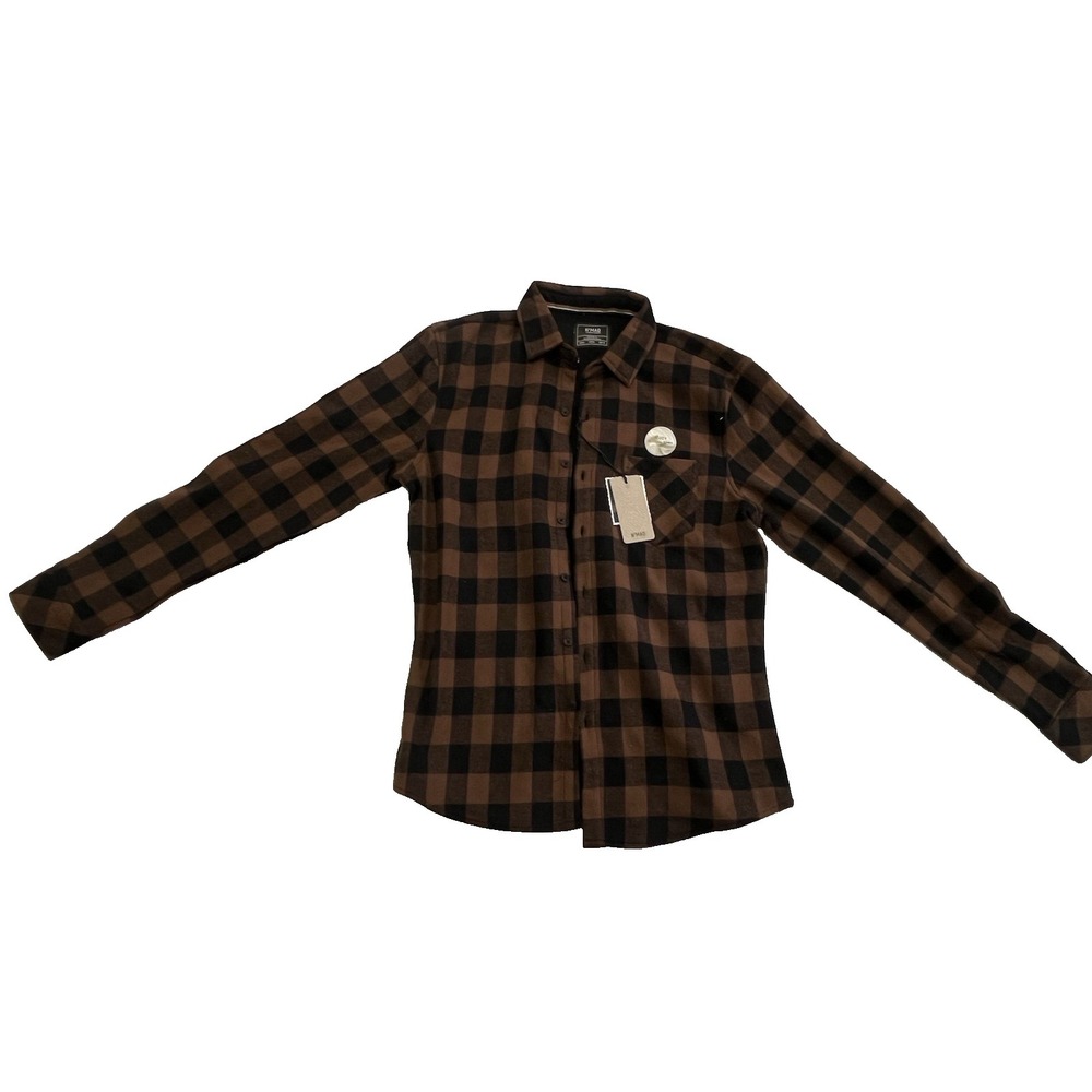Nomad Flannel Shirt Men Size M Multicolor NWT Cozy Thermal Lined Plaid Button Up